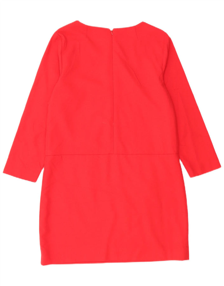 Abito a trapezio con maniche a 3/4 da donna J. Crew US 8 Lana rossa media
