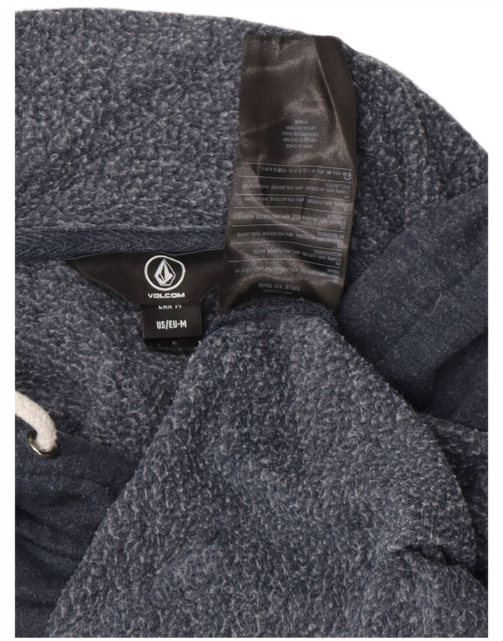 Felpa con cappuccio grafica da uomo VOLCOM in cotone medio blu navy
