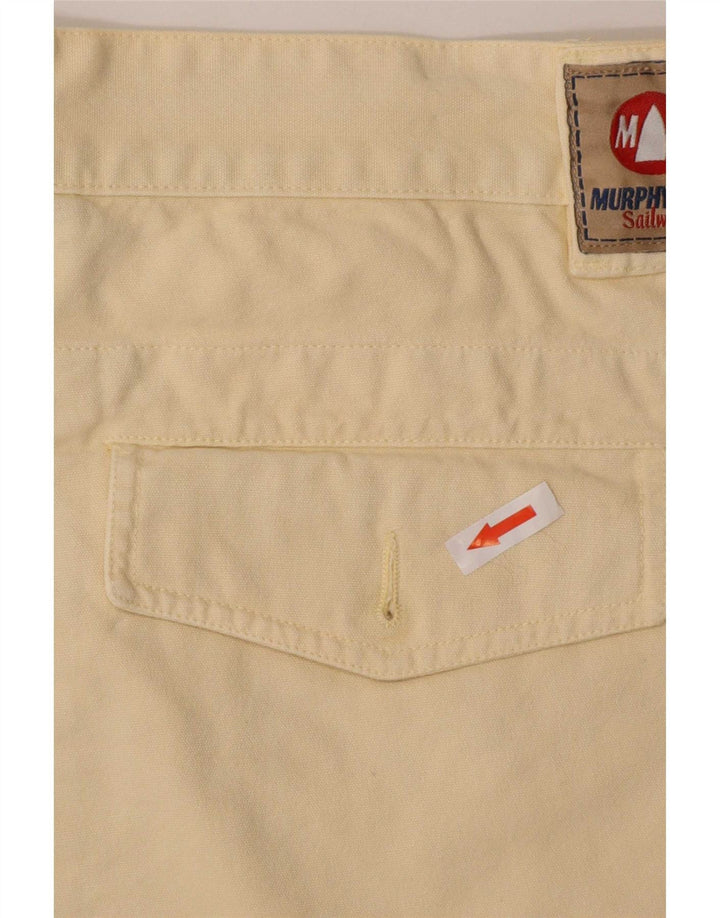 Pantaloncini chino da uomo Murphy & Nye medi W33 in cotone beige