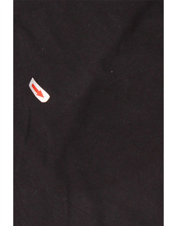 Hurley - T-shirt regolare da uomo a maniche corte, grande, in cotone nero