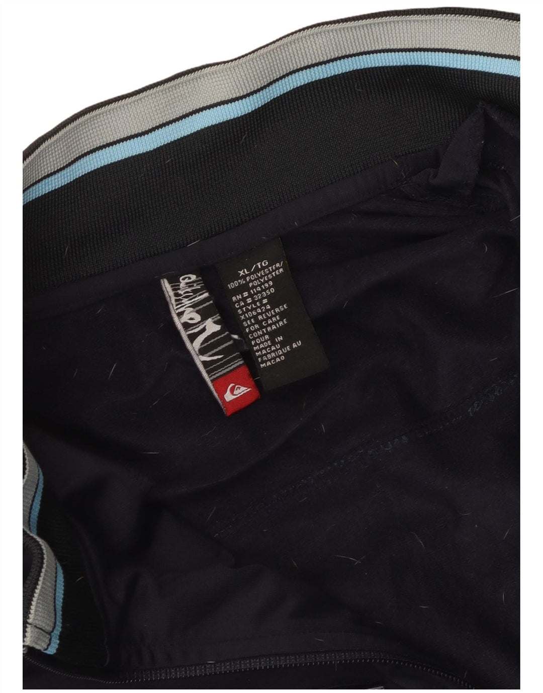 Giacca da ginnastica grafica da uomo Quiksilver XL Colorblock blu navy