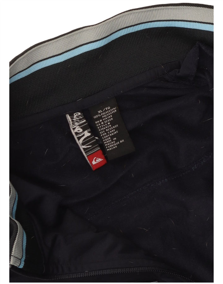 Giacca da ginnastica grafica da uomo Quiksilver XL Colorblock blu navy