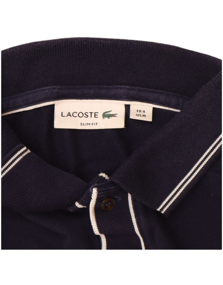 Polo LACOSTE da uomo slim fit taglia 4 cotone medio blu navy