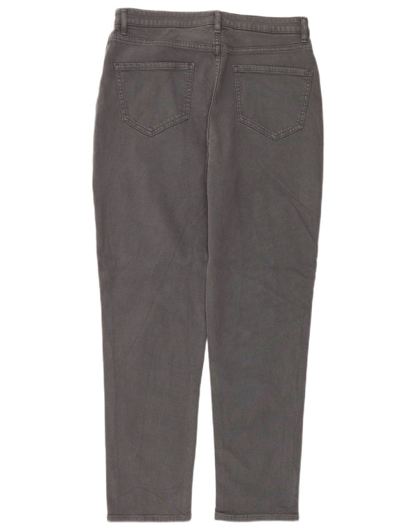 Jeans affusolati a vita alta da donna Fat Face UK 10 Small W30 L28 Cotone grigio