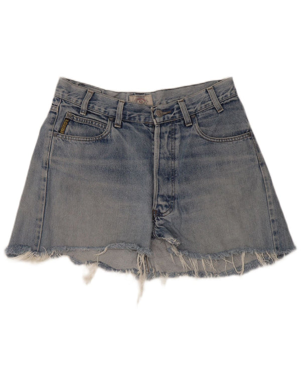 Mini gonna di jeans da donna Armani W30 blu medio