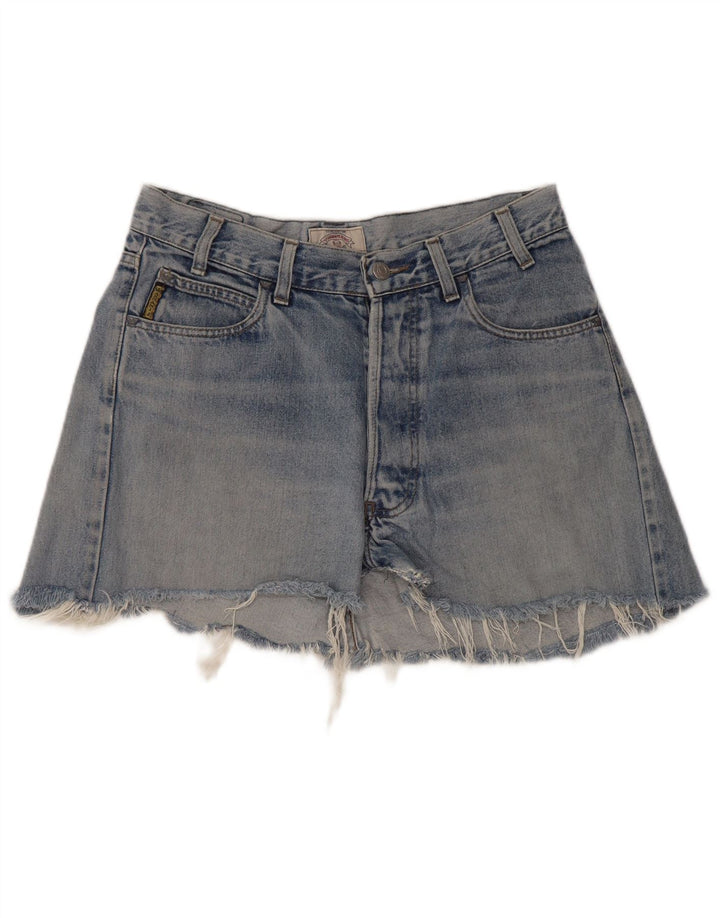 Mini gonna di jeans da donna Armani W30 blu medio