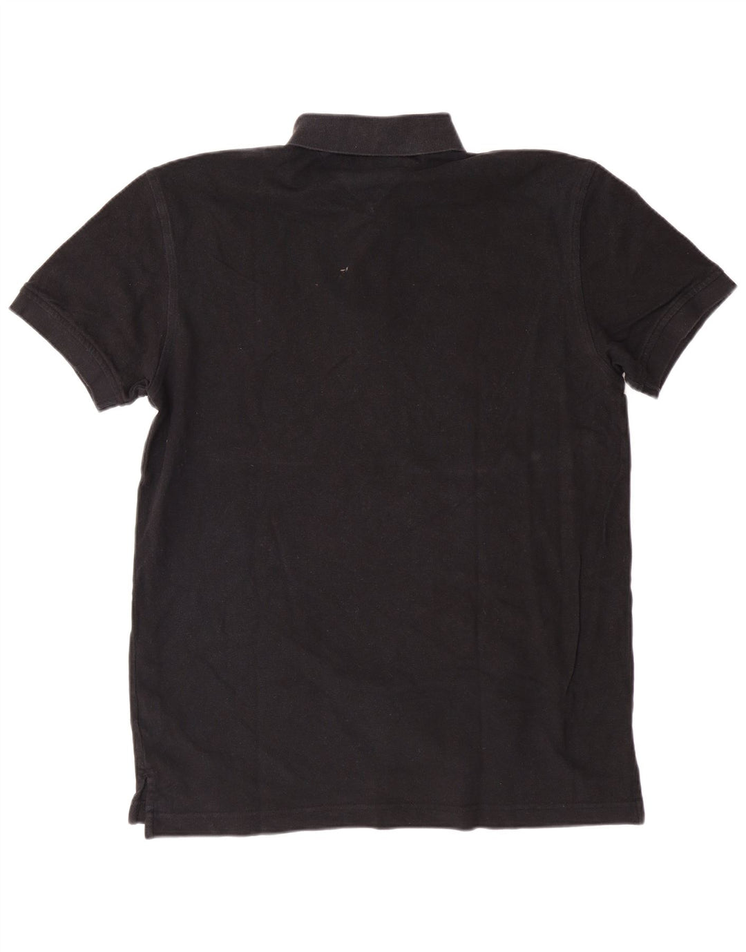 TOMMY HILFIGER Mens Polo Shirt Large Black Cotton