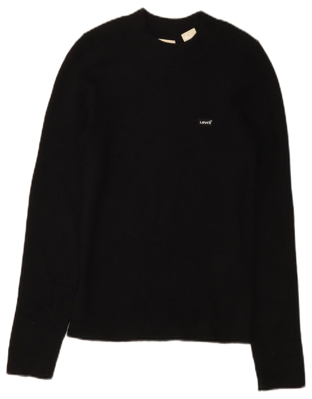 Maglione maglione girocollo da donna LEVI'S UK 8 piccolo acrilico nero