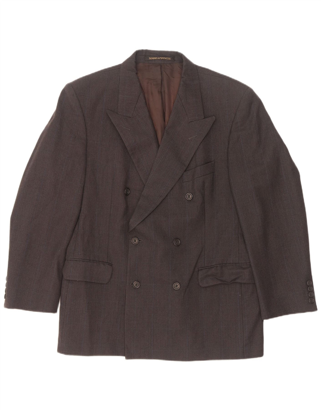 Giacca blazer da uomo Marks & Spencer UK 40 gessato grigio medio