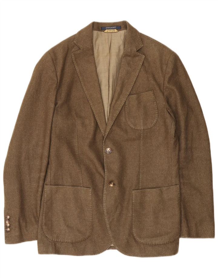 Giacca blazer da uomo a 2 bottoni Massimo Dutti EU 50 grande lana marrone
