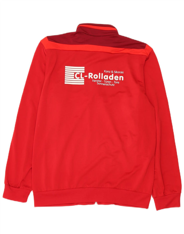Giacca da tuta grafica Adidas da uomo FSV Trier-Tarforst, colore rosso medio