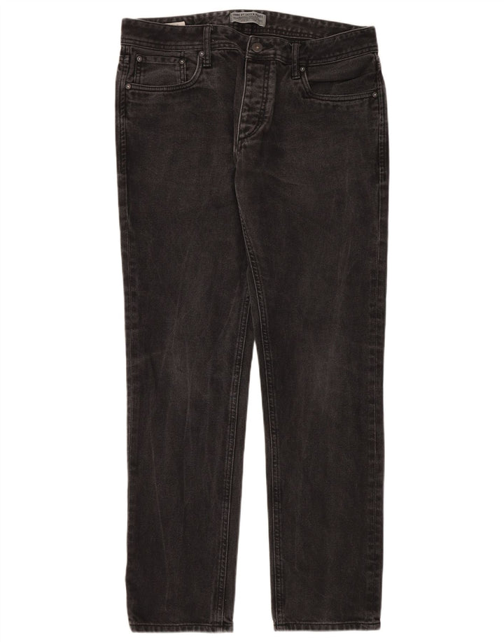 JACK & JONES Jeans slim da uomo W34 L32 cotone nero
