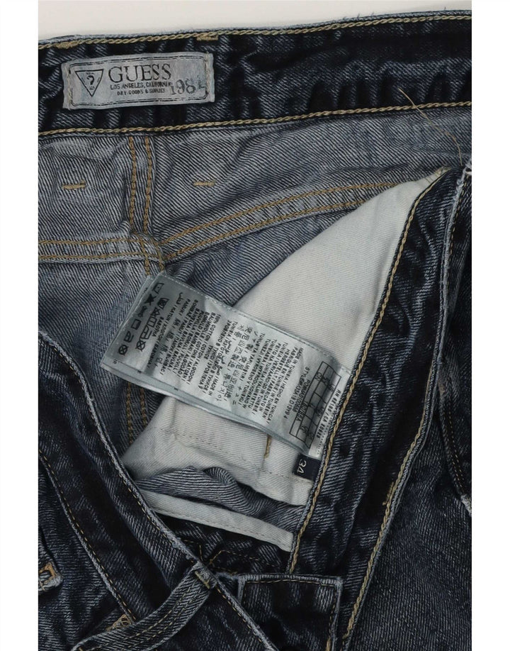 Jeans dritti da uomo Guess W34 L34 cotone blu