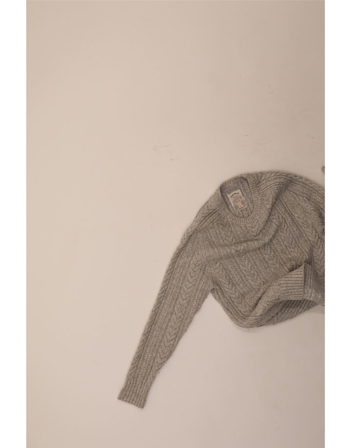 Maglione maglione girocollo da donna Fat Face UK 14 grande grigio