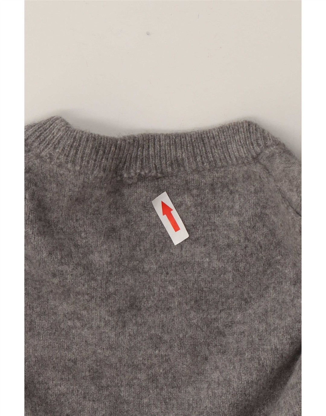 Maglione maglione girocollo da uomo Marks & Spencer in lana grigio medio
