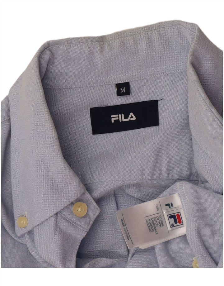 Camicia Fila Uomo Cotone Blu Medio