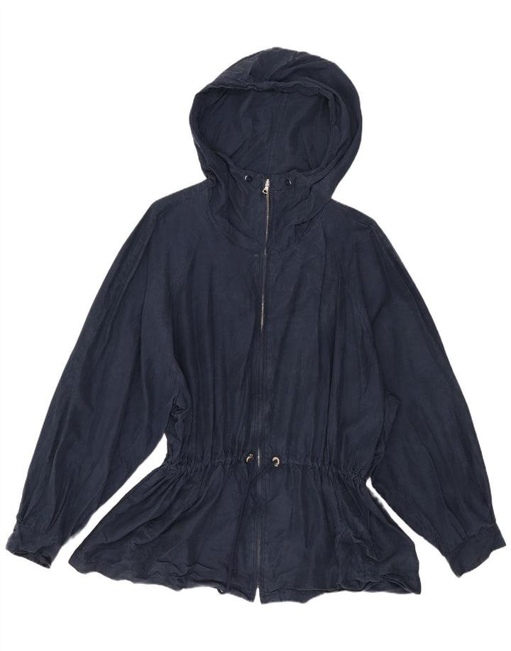 Giacca utility da donna con cappuccio Belfe IT 44 Medium Navy Blue Silk