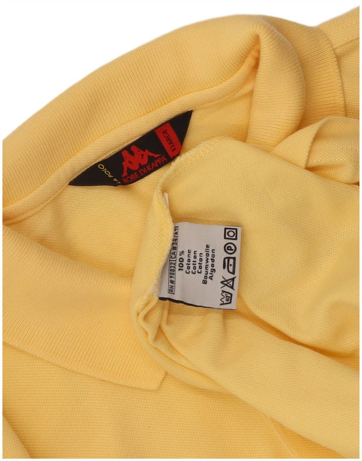 Polo Kappa Uomo XL Cotone Giallo