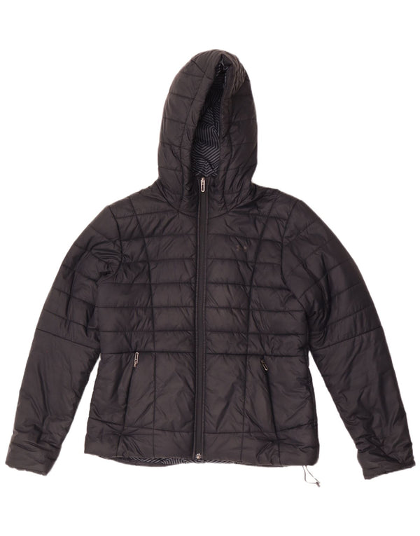 Giacca imbottita con cappuccio Under Armour da donna Cold Gear UK 14 media nera
