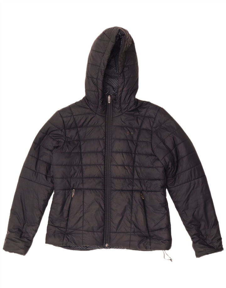 Giacca imbottita con cappuccio Under Armour da donna Cold Gear UK 14 media nera