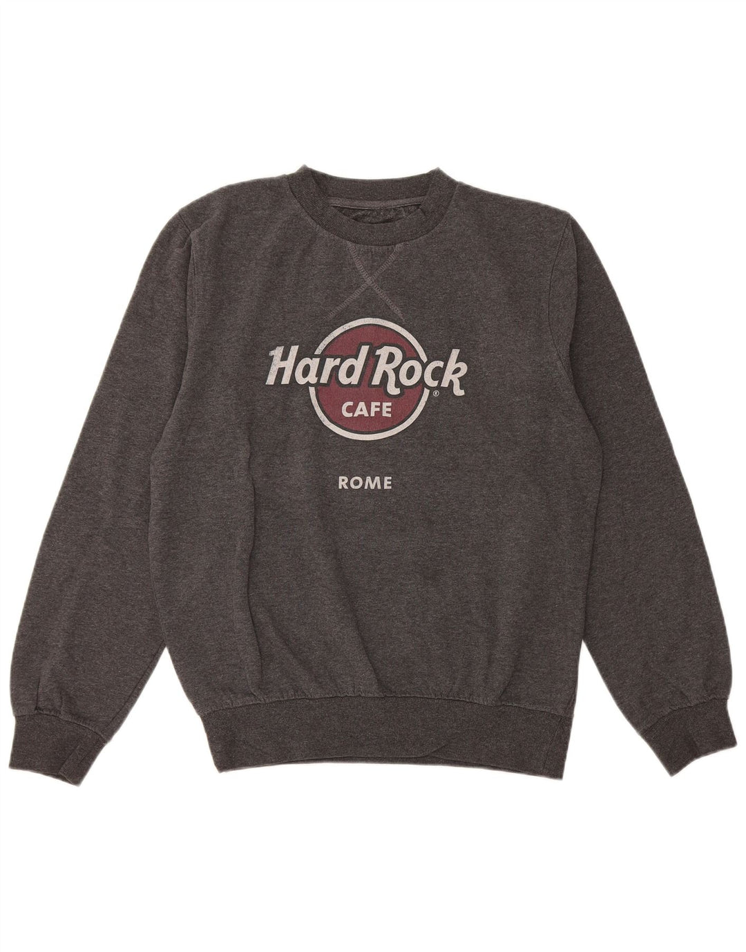 Felpa con grafica Hard Rock Cafe da donna Roma UK 14 Grigio medio