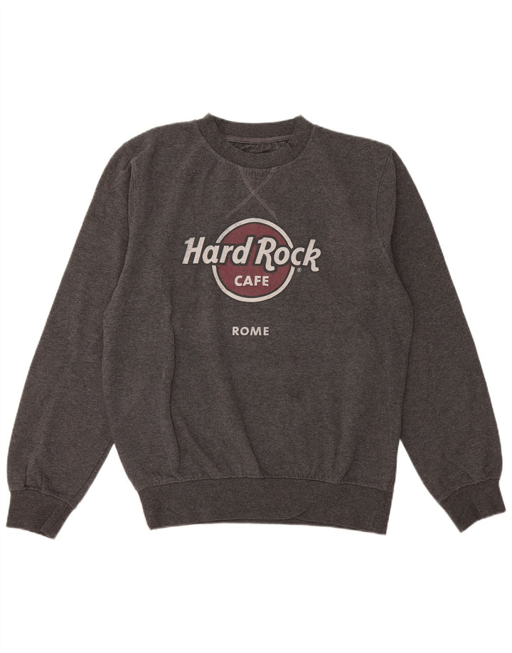 Felpa con grafica Hard Rock Cafe da donna Roma UK 14 Grigio medio