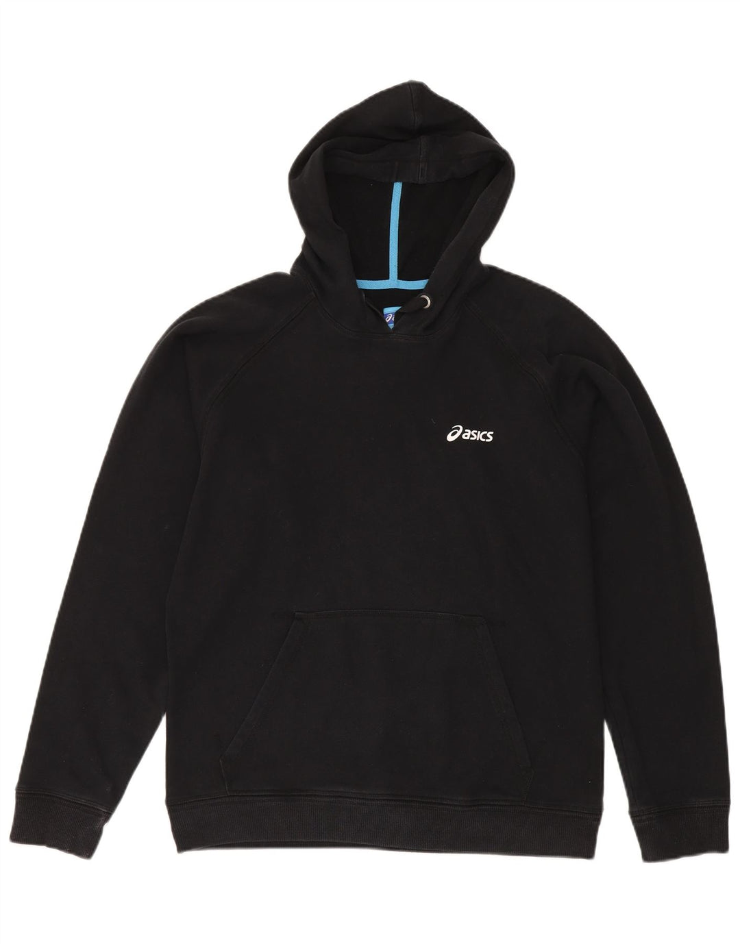 Felpa con cappuccio da uomo Asics XL in cotone nero