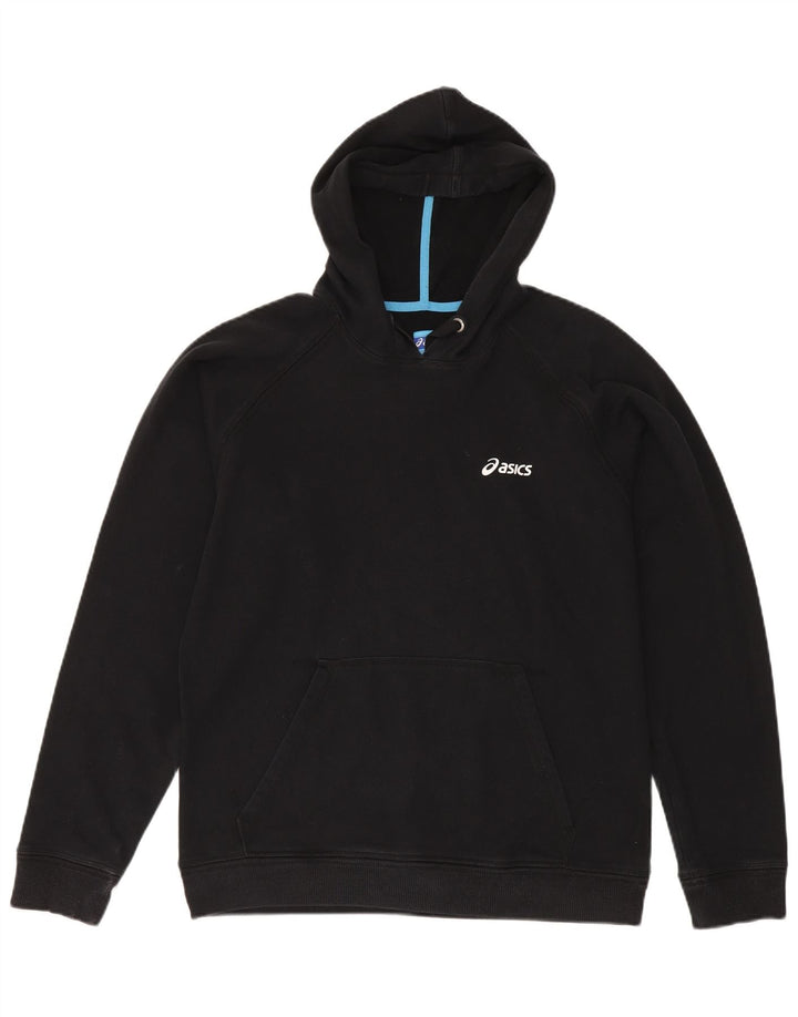 Felpa con cappuccio da uomo Asics XL in cotone nero