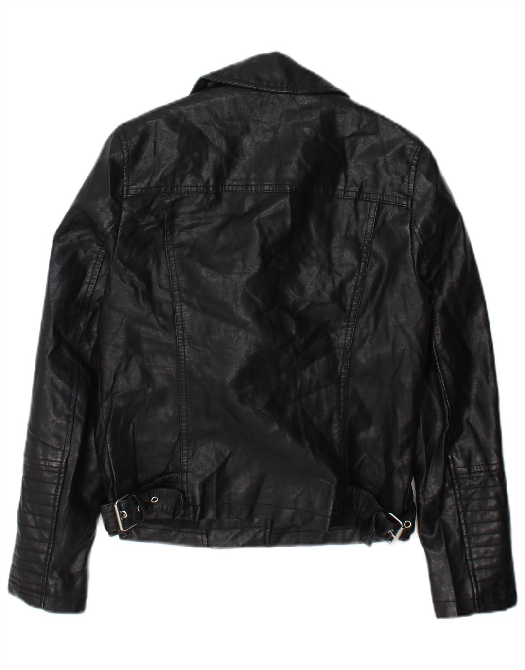 Giacca da motociclista da donna Topshop UK 8 Small Poliestere nero