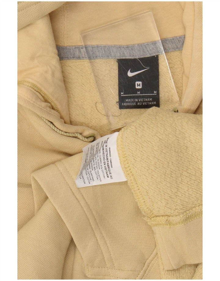 Maglione con cappuccio grafico NIKE da uomo in cotone giallo medio