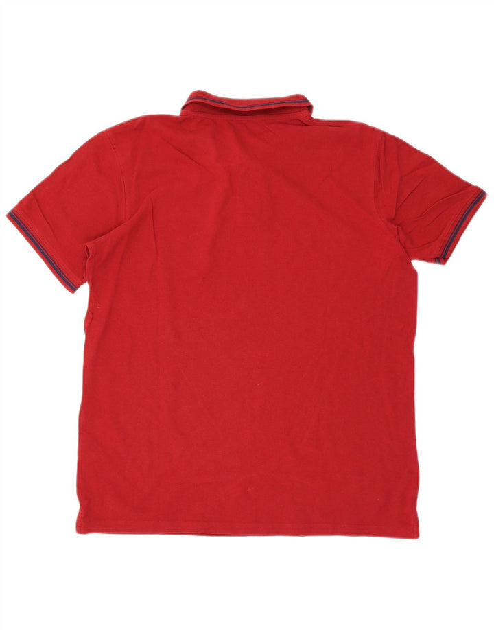 Polo da uomo Carrera XL in cotone a righe rosse