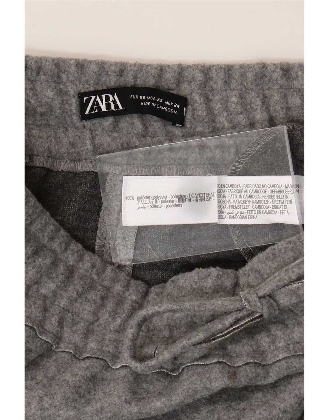 Gonna longuette Zara da donna XS W24 poliestere grigio
