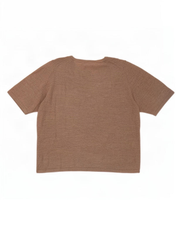 Maglione maglione con scollo a barca da donna Marks & Spencer UK 22 3XL Beige