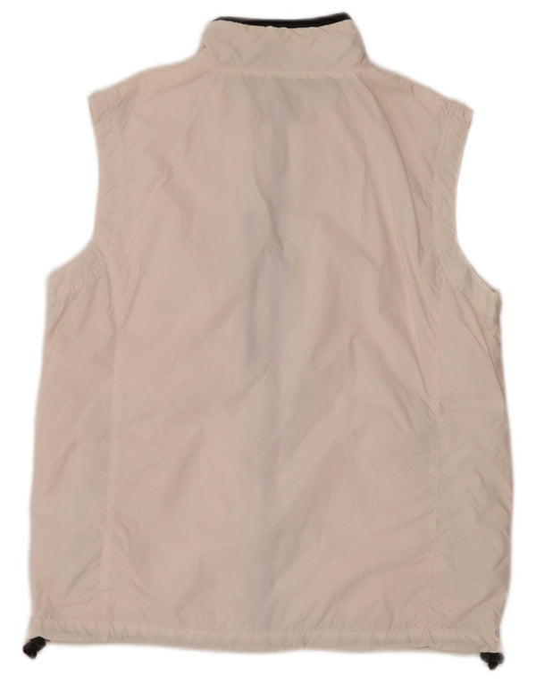 SERGIO TACCHINI Giacca da tuta senza maniche da donna IT 46 Large Bianca