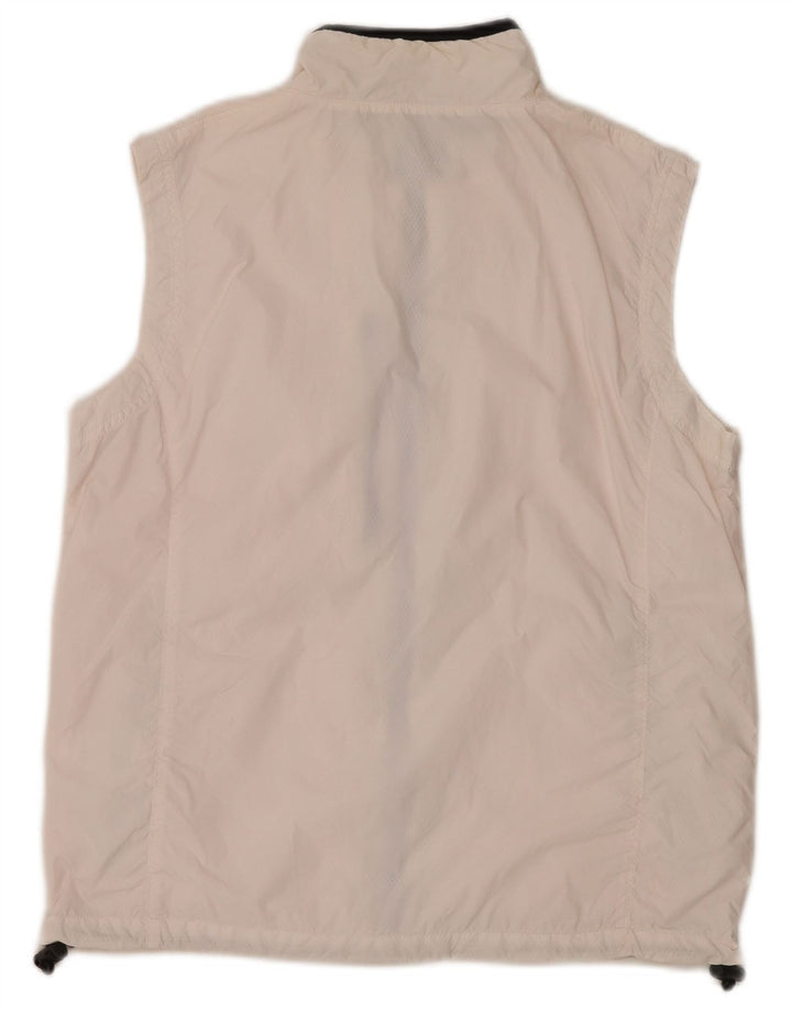 SERGIO TACCHINI Giacca da tuta senza maniche da donna IT 46 Large Bianca