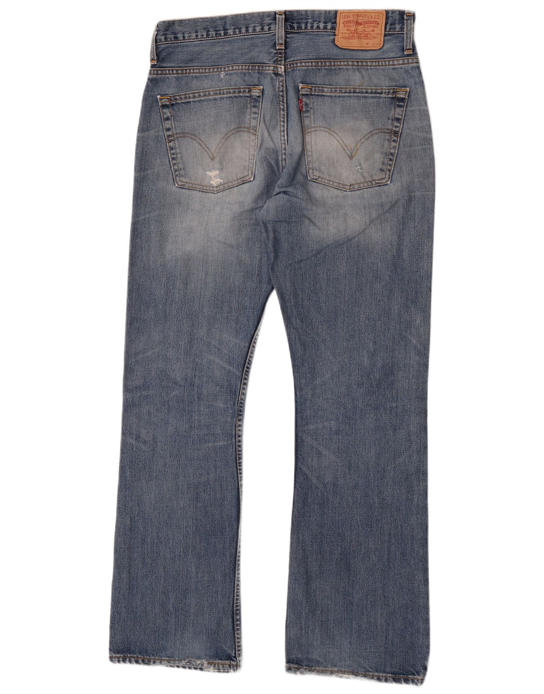 Levi's Uomo 507 Jeans Bootcut W34 L34 Cotone Blu