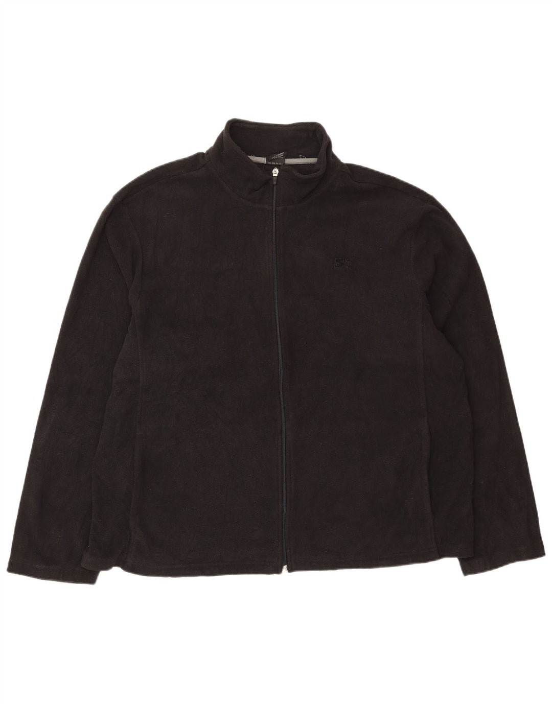 STARTER Mens Fleece Jacket UK 42 XL Black Polyester