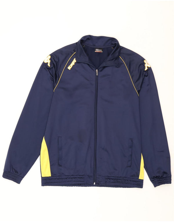 Giacca da tuta da uomo Kappa 2XL Poliestere color block blu navy