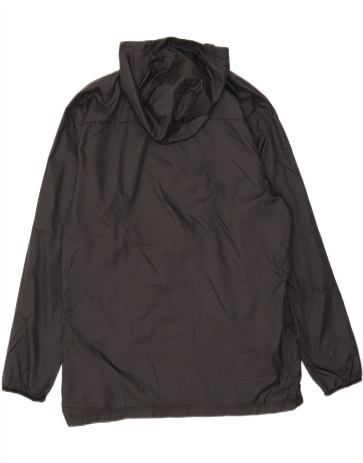 NIKE Mens Hooded Rain Jacket UK 40 Large Black Polyester