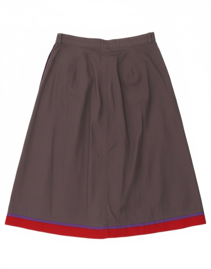 Gonna svasata da donna vintage EU 40 media W28 color block grigio