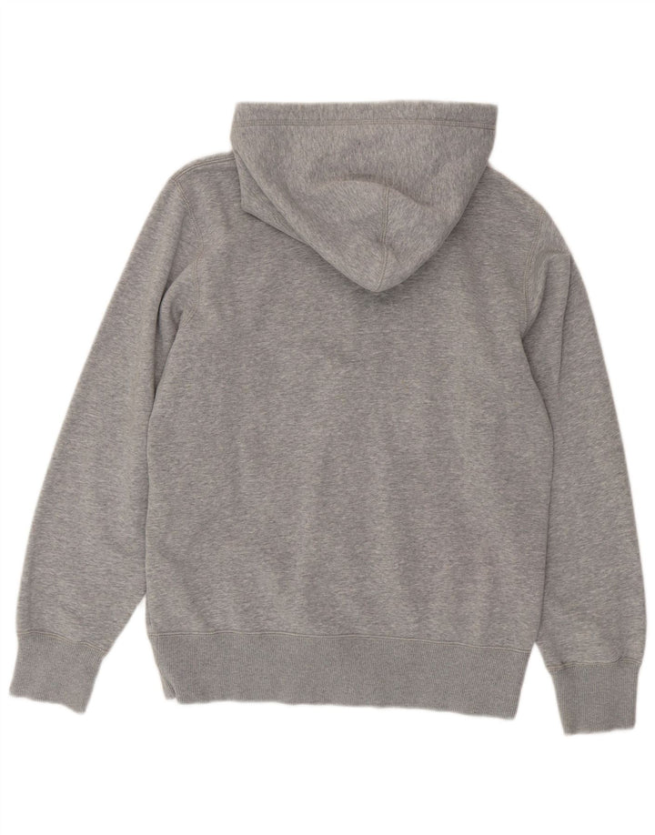 Felpa con cappuccio e zip grafica Nike da uomo piccola in cotone grigio
