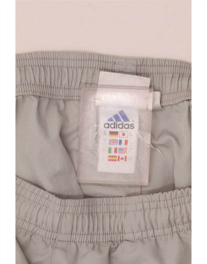 Pantaloncini sportivi Adidas da donna UK 12 poliestere grigio medio