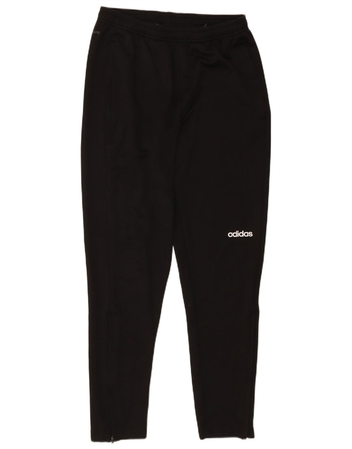 Pantaloni da tuta Adidas Climalite da uomo UK 40/42 Medium Nero Poliestere