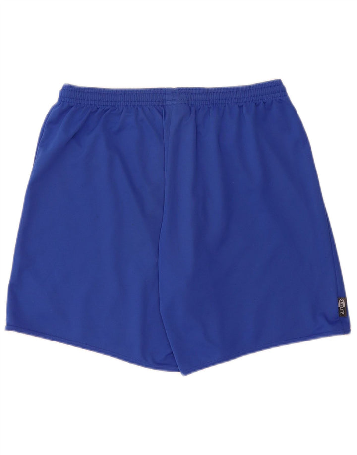 Pantaloncini sportivi Adidas Climalite da uomo in poliestere blu medio