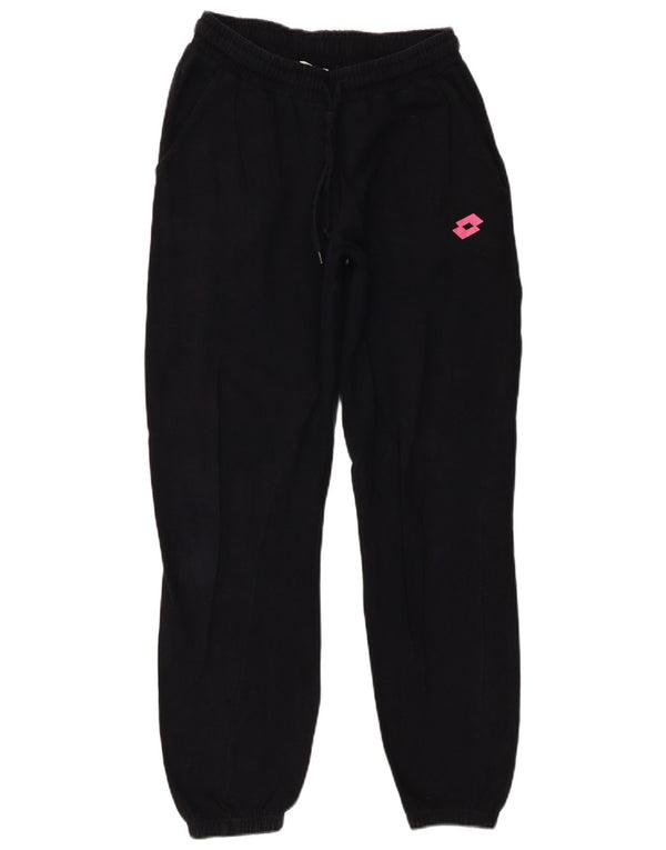 Pantaloni da tuta da donna LOTTO Joggers UK 10 piccoli cotone nero