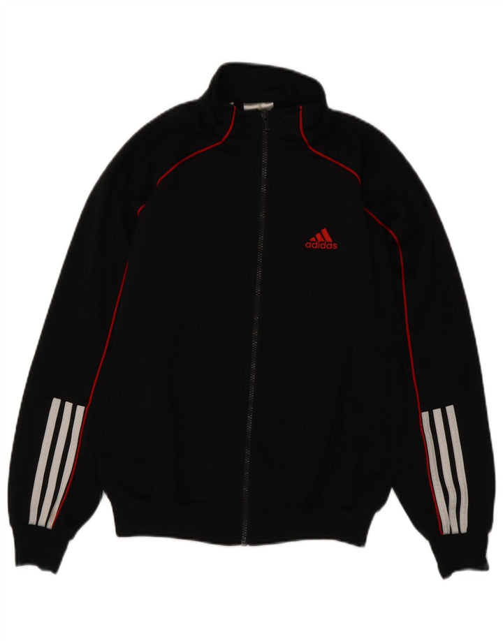 Giacca top della tuta da ragazzo ADIDAS 13-14 anni in poliestere nero