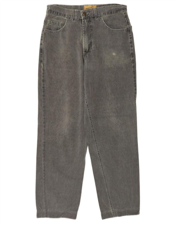 Jeans affusolati da uomo James Dillon IT 46 Small W30 L30 Cotone grigio