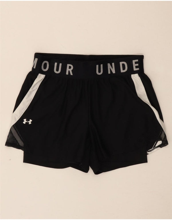 Pantaloncini sportivi Under Armour da donna Heat Gear Graphic UK 6 XS neri