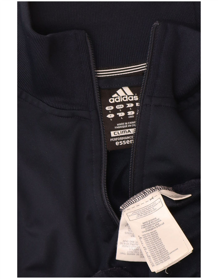 Giacca da tuta da uomo Adidas Clima 365 grande in poliestere blu navy