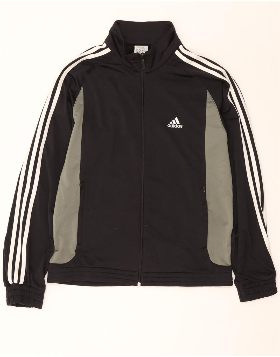 ADIDAS Giacca da tuta grafica da uomo UK 40/42 Medium Black Colourblock
